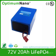 Bateria de 72V 20ah LiFePO4 para o veículo elétrico